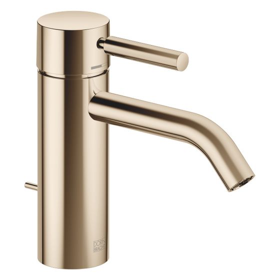 Dornbracht Waschtisch-Einhandbatterie Meta mit Ablaufgarnitur, Ausladung 135mm, starr, 5,7l/min, Light Gold