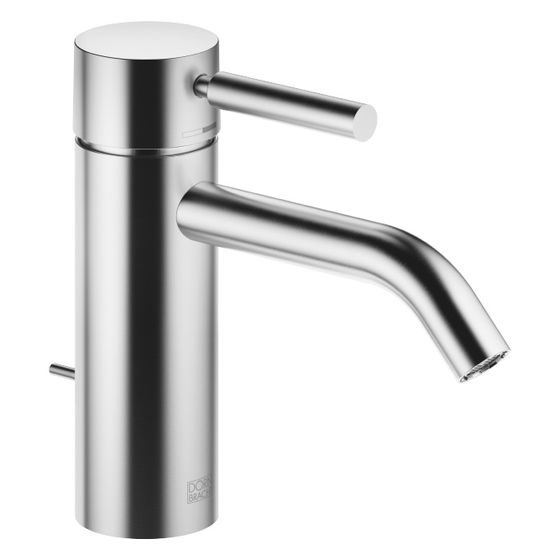 Dornbracht Waschtisch-Einhandbatterie Meta mit Ablaufgarnitur, Ausladung 135mm, starr, 5,7l/min, Chrom gebürstet