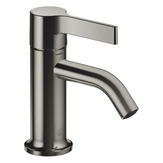Dornbracht Waschtisch-Einhandbatterie Vaia mit Ablaufgarnitur, starr, Ausladung 106mm, 5,7l/min, Dark Chrome