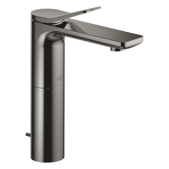 Dornbracht Waschtisch-Einhandbatterie Lissé starrer Auslauf 130mm mit erhöhtem Standfuß, 5,7l/min, Dark Chrome