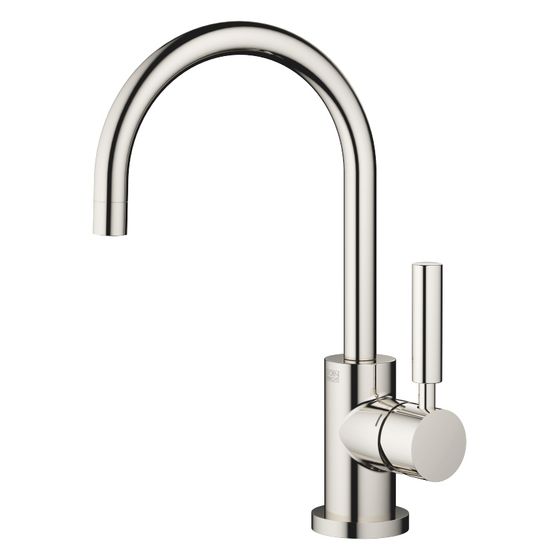 Dornbracht Waschtisch-Einhandbatterie Tara mit Ablaufgarnitur, schwenkbar, 166mm, 5,7l/min, Platin, 33513882-08