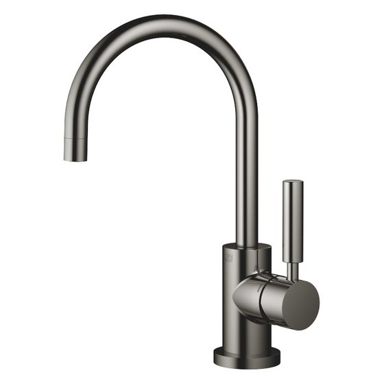 Dornbracht Waschtisch-Einhandbatterie Tara mit Ablaufgarnitur, schwenkbar, 166mm, 5,7l/min, Dark Chrome, 33513882-19