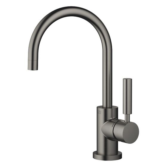 Dornbracht Waschtisch-Einhandbatterie Tara mit Ablaufgarnitur, schwenkbar, 166mm, 5,7l/min, Dark Platinum geb, 33513882-99
