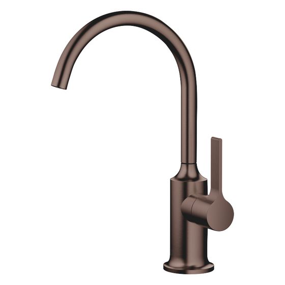Dornbracht Waschtisch-Einhandbatterie Vaia o. Ablaufg., schwenkbar, Ausladung 167mm, 5,7l/min, Dark Bronze gebürstet