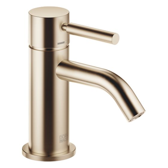 Dornbracht Waschtisch-Einhandbatterie Meta o. Ablaufg., Ausladung 105mm, starr, 5,7l/min, Light Gold gebürstet