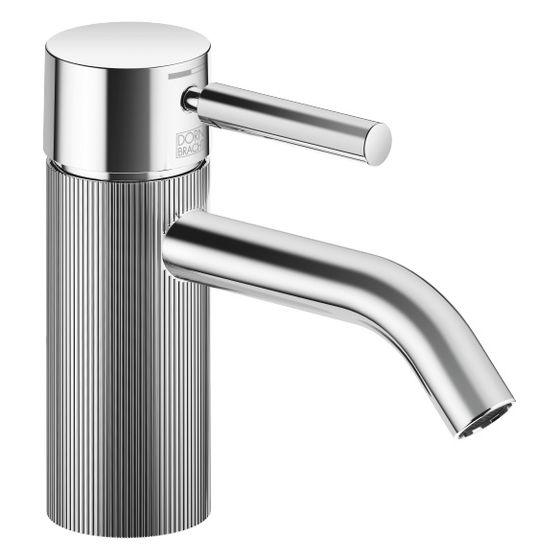 Dornbracht Waschtisch-Einhandbatterie Meta o. Ablaufg., Ausladung 125mm, lineare Struktur, starr, 5,7l/min, Chrom