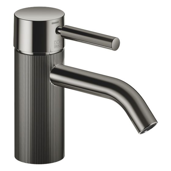 Dornbracht Waschtisch-Einhandbatterie Meta o. Ablaufg., Ausladung 125mm, lineare Struktur, starr, 5,7l/min, Dark Chrome