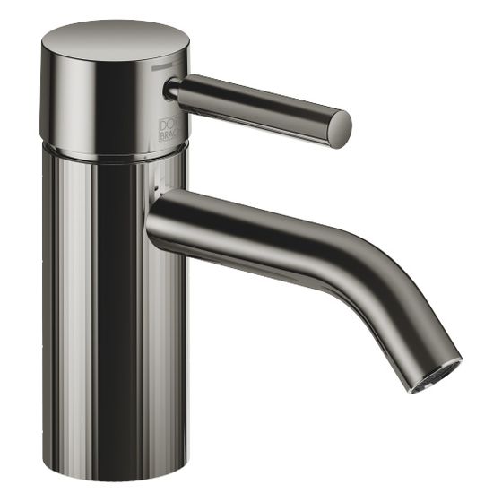 Dornbracht Waschtisch-Einhandbatterie Meta o. Ablaufg., 125mm, facettierte Struktur, starr, 5,7l/min, Dark Chrome
