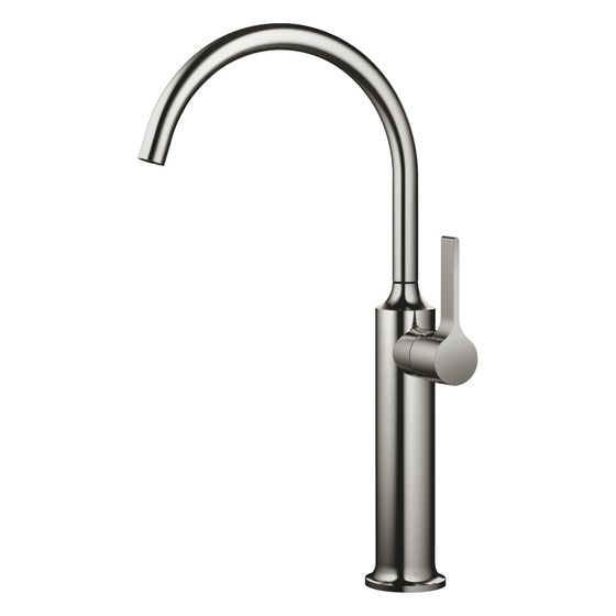 Dornbracht Waschtisch-Einhandbatterie Vaia erhöhter Standfuß, o. Ablaufg., schwenkbar, 201mm, 5,7l/min, Dark Chrome