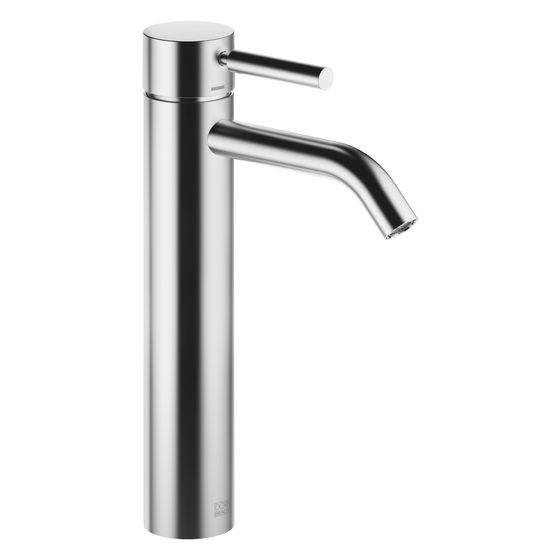 Dornbracht Waschtisch-Einhandbatterie Meta mit erhöhtem Standfuß, Ausladung 135mm, starr, 5,7l/min, Chrom gebürstet