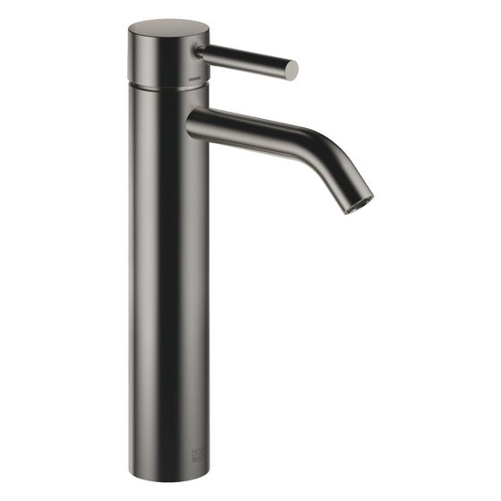 Dornbracht Waschtisch-Einhandbatterie Meta mit erhöhtem Standfuß, Ausladung 135mm, starr, 5,7l/min, Dark Platinum gebürstet