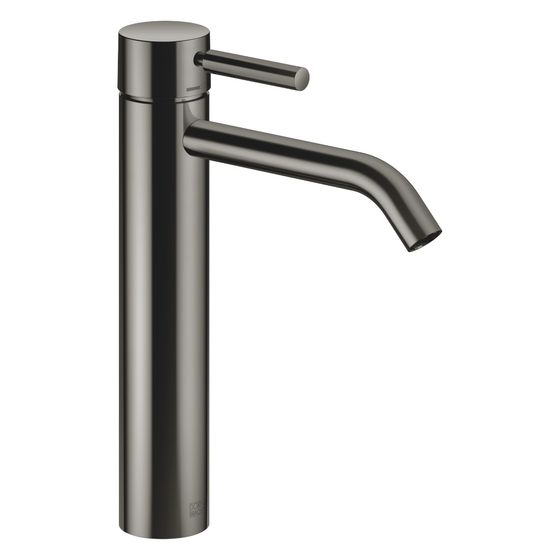 Dornbracht Waschtisch-Einhandbatterie Meta mit erhöhtem Standfuß, Ausladung 165mm, starr, 5,7l/min, Dark Chrome