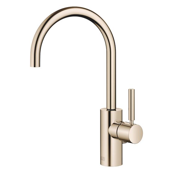 Dornbracht Waschtisch-Einhandbatterie Meta mit Ablaufgarnitur, Ausladung 165mm, schwenkbar, 5,7l/min, Light Gold