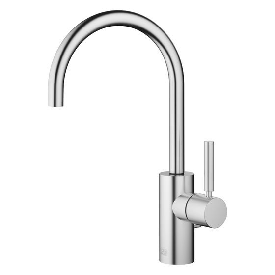 Dornbracht Waschtisch-Einhandbatterie Meta mit Ablaufgarnitur, Ausladung 165mm, schwenkbar, 5,7l/min, Chrom gebürstet