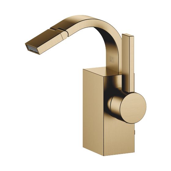 Dornbracht Bidet-Einhandbatterie, mit Ablaufgarnitur, Ausladung 110mm, max. 6l/min, Dark Brass gebürstet