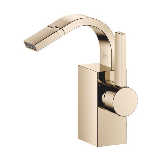 Dornbracht Bidet-Einhandbatterie, mit Ablaufgarnitur, Ausladung 110mm, max. 6l/min, Champagne 22kt Gold