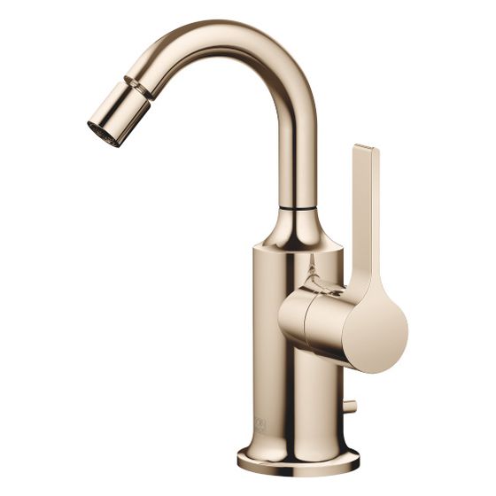 Dornbracht Bidet-Einhandbatterie Vaia, mit Ablaufgarnitur, Ausladung 104mm, max. 5,7l/min, Champagne 22kt Gold