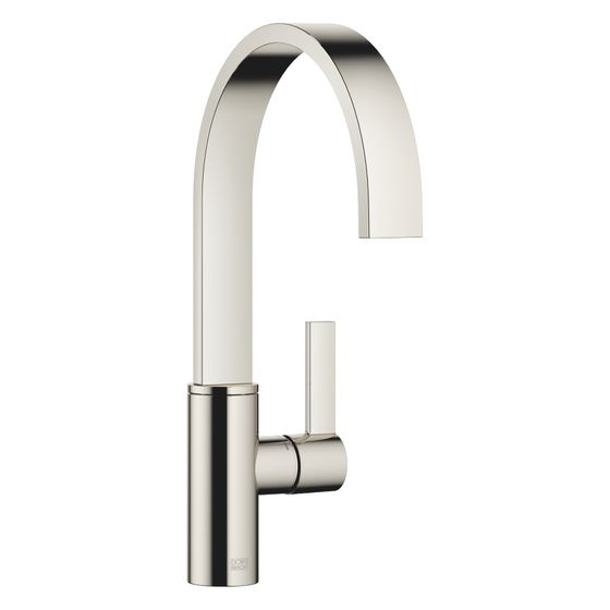 Dornbracht Einhebelmischer Mem, Ausladung 201mm, schwenkbar, max. 6,3l/min, Platin