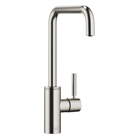 Dornbracht Einhebelmischer Meta Square schwenkbar, Ausladung 200mm, max. 8l/min, Platin gebürstet