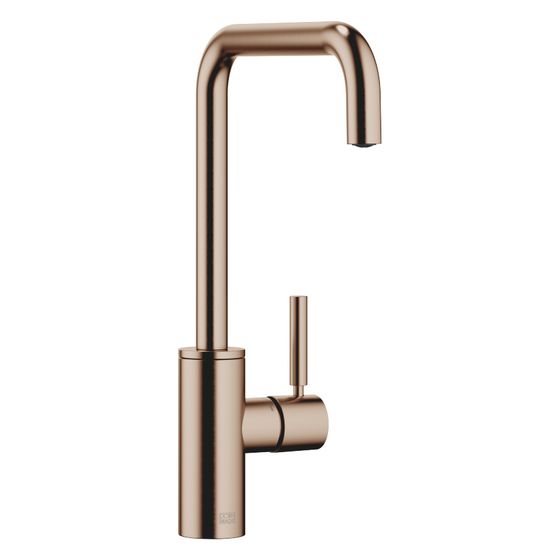 Dornbracht Einhebelmischer Meta Square schwenkbar, Ausladung 200mm, max. 8l/min, Bronze gebürstet