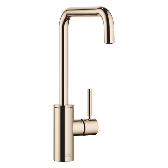 Dornbracht Einhebelmischer Meta Square schwenkbar, Ausladung 200mm, max. 8l/min, Champagne 22kt Gold