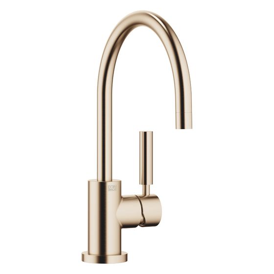 Dornbracht Einhebelmischer Tara Classic schwenkbar, Ausladung 201mm, max. 7l/min, Champagne gebürstet