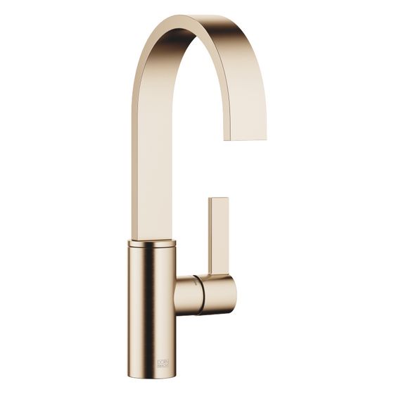 Dornbracht Einhebelmischer Mem Bar Tap, Ausladung 166mm, schwenkbar, max. 6,3l/min, Champagne gebürstet 22kt Gold