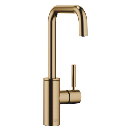 Dornbracht Einhebelmischer Meta Square, Ausladung 166mm, max. 8l/min, Dark Brass gebürstet (PVD)