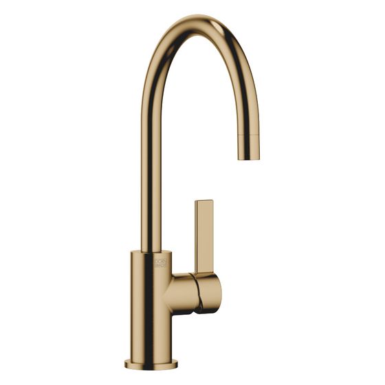 Dornbracht Einhebelmischer Tara Ultra, Ausladung 166mm, max. 8l/min, Dark Brass gebürstet (PVD)