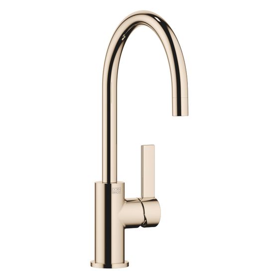 Dornbracht Einhebelmischer Tara Ultra Bar Tap schwenkbar, Ausladung 166mm, max. 8l/min, Champagne 22kt Gold
