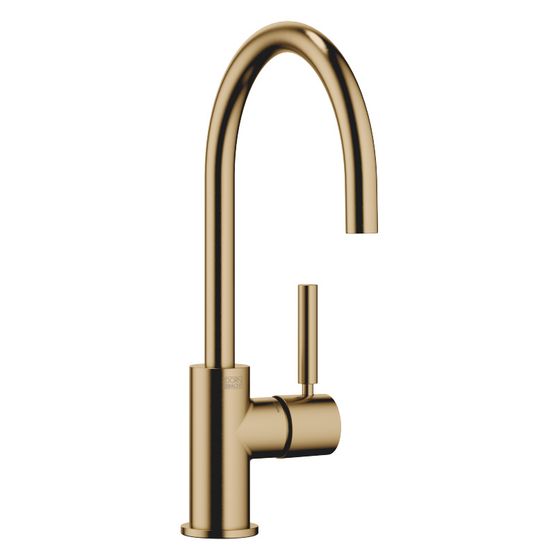 Dornbracht Einhebelmischer Tara, Ausladung 166mm, max. 8,3l/min, Dark Brass gebürstet (PVD)