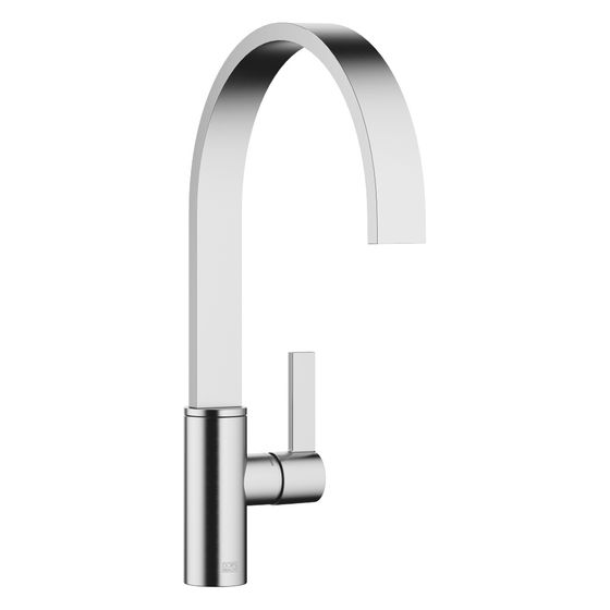 Dornbracht Einhebelmischer Mem, Ausladung 241mm, schwenkbar, max. 6,3l/min, Chrom gebürstet Edelstahl-Look