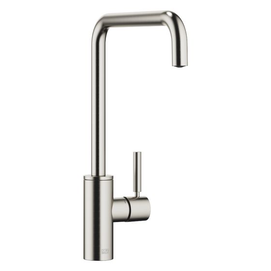 Dornbracht Einhebelmischer Meta Square schwenkbar, Ausladung 235mm, max. 8l/min, Platin gebürstet