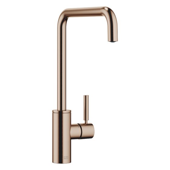 Dornbracht Einhebelmischer Meta Square schwenkbar, Ausladung 235mm, max. 8l/min, Bronze gebürstet