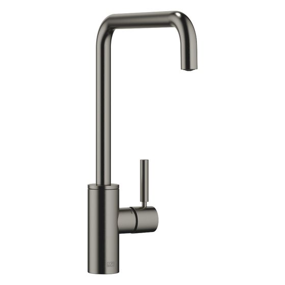 Dornbracht Einhebelmischer Meta Square schwenkbar, Ausladung 235mm, max. 8l/min, Dark Platinum gebürstet