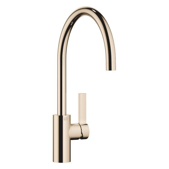 Dornbracht Einhebelmischer Tara Ultra schwenkbar, Ausladung 241mm, max. 8l/min, Champagne 22kt Gold