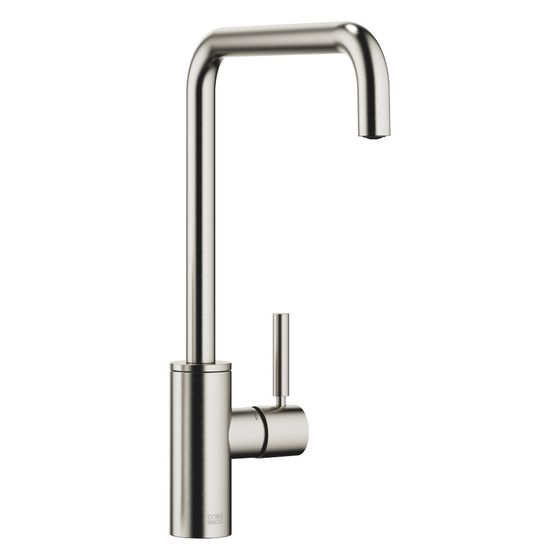Dornbracht Einhebelmischer Meta Square, für Spül-/Profibrause, Ausladung 235mm, max. 8l/min, Platin gebürstet