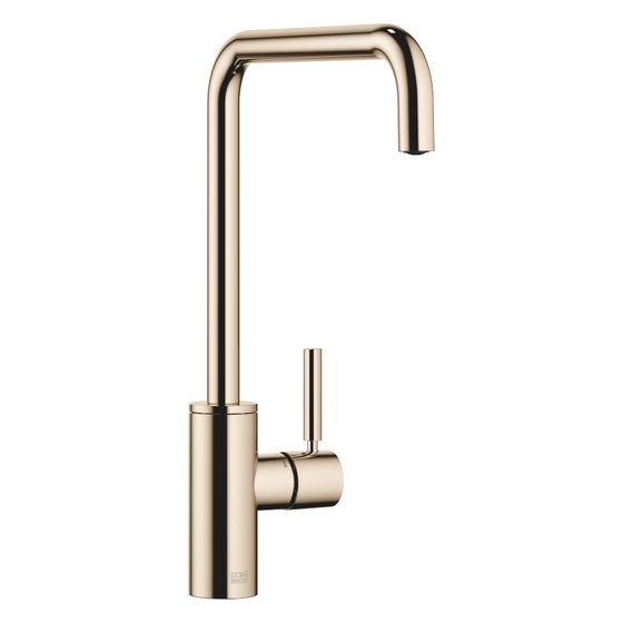 Dornbracht Einhebelmischer Meta Square, für Spül-/Profibrause, Ausladung 235mm, max. 8l/min, Champagne 22kt Gold