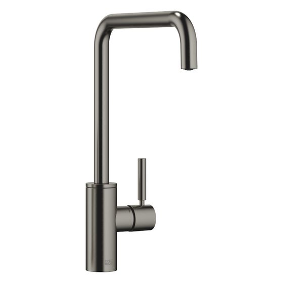Dornbracht Einhebelmischer Meta Square, für Spül-/Profibrause, Ausladung 235mm, max. 8l/min, Dark Platinum gebürstet