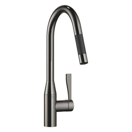Dornbracht Einhebelmischer Sync Pull-down mit Brausefunktion, Ausladung 240mm, max. 10,4l/min, Dark Chrome, 33870895-19
