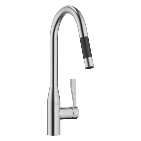 Dornbracht Einhebelmischer Sync Pull-down mit Brausefunktion, Ausladung 240mm, max. 10,4l/min, Chrom gebürstet, 33870895-93