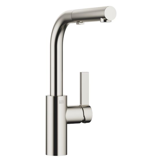 Dornbracht Einhebelmischer Elio Pull-out mit Brausefunktion Ausladung 219mm, Platin gebürstet
