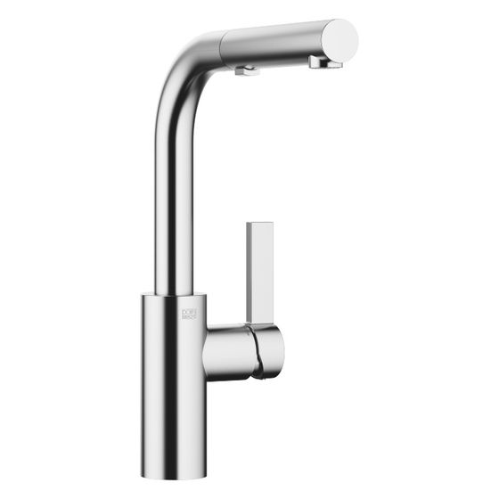 Dornbracht Einhebelmischer Elio Pull-out mit Brausefunktion Ausladung 219mm, Chrom gebürstet