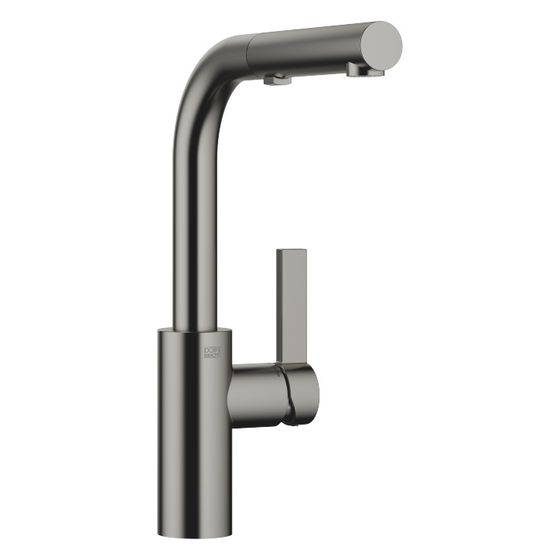 Dornbracht Einhebelmischer Elio Pull-out mit Brausefunktion Ausladung 219mm, Dark Platinum gebürstet