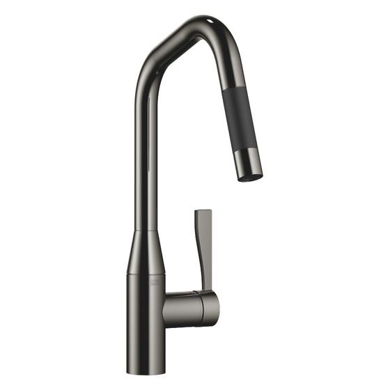 Dornbracht Einhebelmischer Sync Pull-down mit Brausefunktion, Ausladung 240mm, max. 10,4l/min, Dark Chrome, 33875895-19