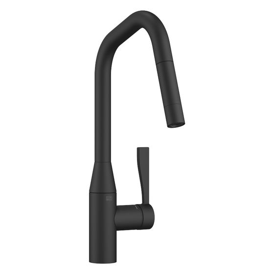 Dornbracht Einhebelmischer Sync Pull-down mit Brausefunktion, Ausladung 240mm, max. 10,4l/min, Schwarz matt, 33875895-33