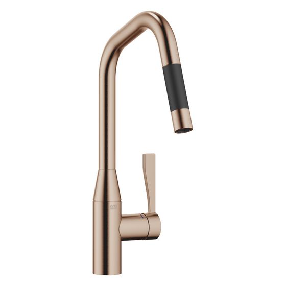 Dornbracht Einhebelmischer Sync Pull-down mit Brausefunktion, Ausladung 240mm, max. 10,4l/min, Bronze gebürstet, 33875895-42
