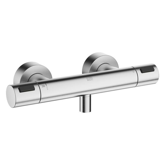 Dornbracht Brause-Thermostat für Wandmontage mit Mengenregulierung FlowReduce, Chrom gebürstet, 34444979-93