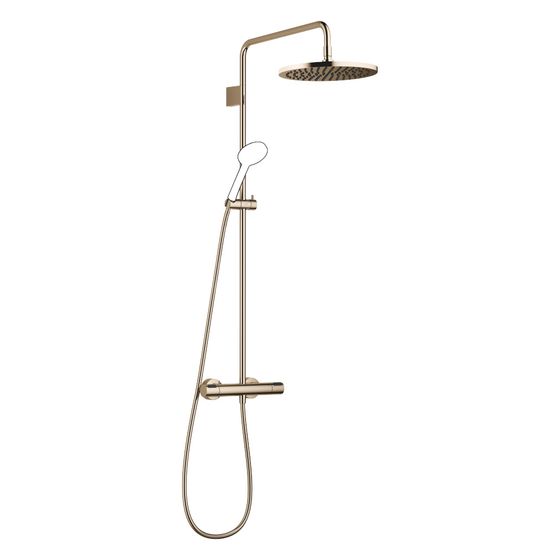 Dornbracht Showerpipe mit Brause-Thermostat ohne Handbrause D 300mm 14l/min, Champagne 22kt Gold