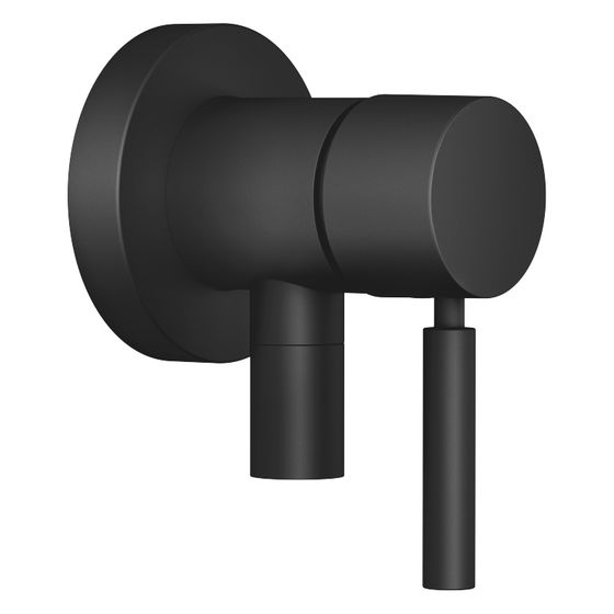 Dornbracht Unterputz-Einhandbatterie Meta mit Abdeckplatte, integr. Brauseanschluss, D 80mm, Schwarz matt